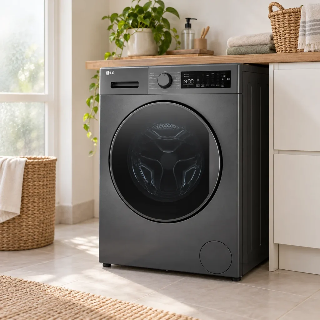 LG F82D14STS, vista en ángulo de 3/4