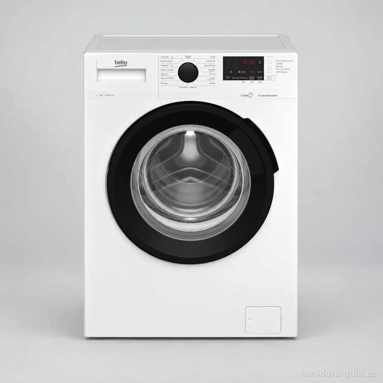 Beko WUV72221BW, foto de producto en estudio