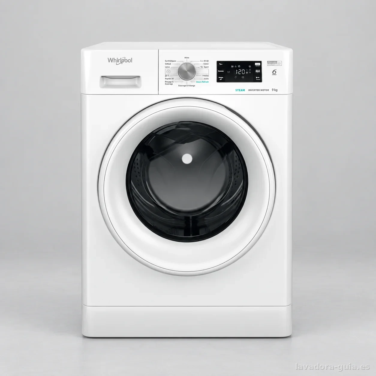 Whirlpool FFBS9469WVFR, fotografía de producto en estudio